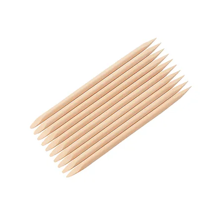 Patyczek drewniany do manicure i pedicure 11,5 cm – dwustronny, ostry i płaski